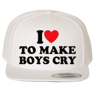 I Love To Make Cry Wool Snapback Cap