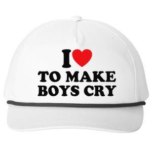 I Love To Make Cry Snapback Five-Panel Rope Hat