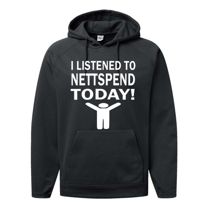 I Listened To Nettspend Today Performance Fleece Hoodie