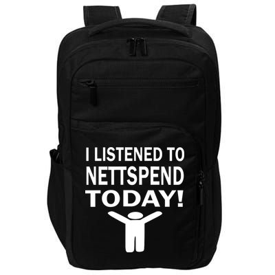 I Listened To Nettspend Today Impact Tech Backpack