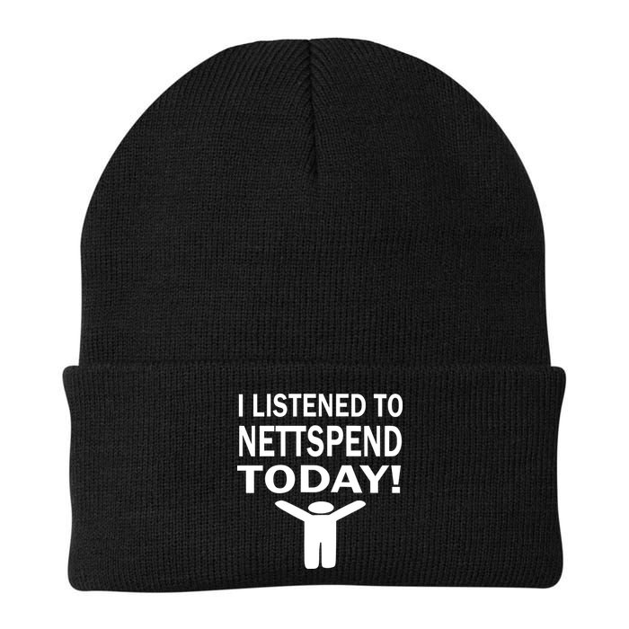 I Listened To Nettspend Today Knit Cap Winter Beanie