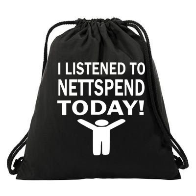 I Listened To Nettspend Today Drawstring Bag