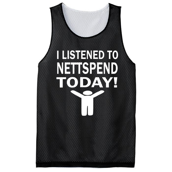 I Listened To Nettspend Today Mesh Reversible Basketball Jersey Tank