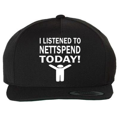I Listened To Nettspend Today Wool Snapback Cap