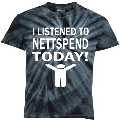 I Listened To Nettspend Today Kids Tie-Dye T-Shirt