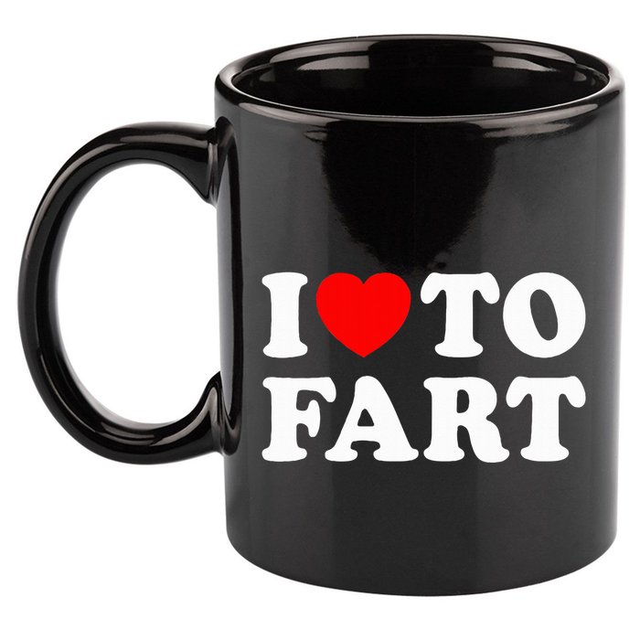 I Love To Fart 11oz C Handle Ceramic Mug