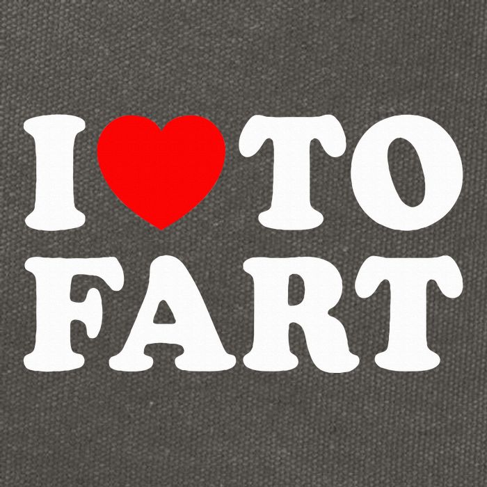 I Love To Fart Cotton Canvas Backpack