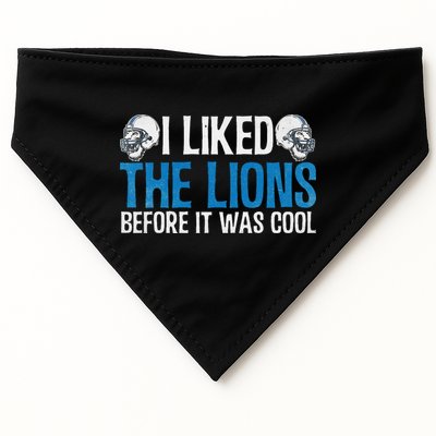 I Liked The Lions Before It Was Cool USA-Made Doggie Bandana
