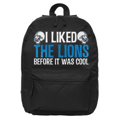 I Liked The Lions Before It Was Cool 16 in Basic Backpack