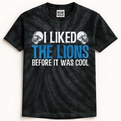 I Liked The Lions Before It Was Cool Kids Tie-Dye T-Shirt