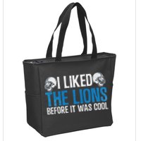 I Liked The Lions Before It Was Cool Zip Tote Bag