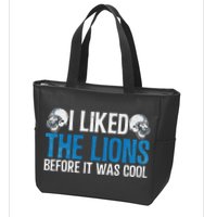 I Liked The Lions Before It Was Cool Zip Tote Bag