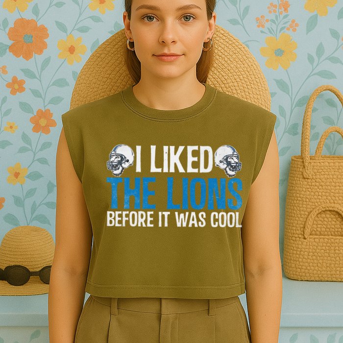 I Liked The Lions Before It Was Cool Garment-Dyed Women's Muscle Tee