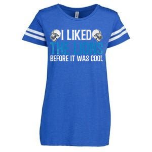 I Liked The Lions Before It Was Cool Enza Ladies Jersey Football T-Shirt