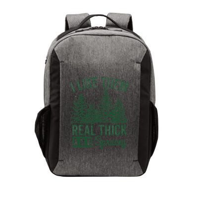I Like Them Real Thick and Sprucey Christmas Funny Sayings Vector Backpack