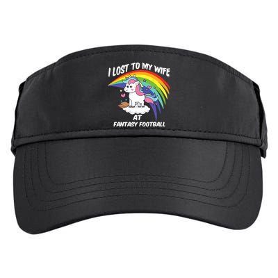 I Lost to My Wife at Fantasy Football Adult Drive Performance Visor
