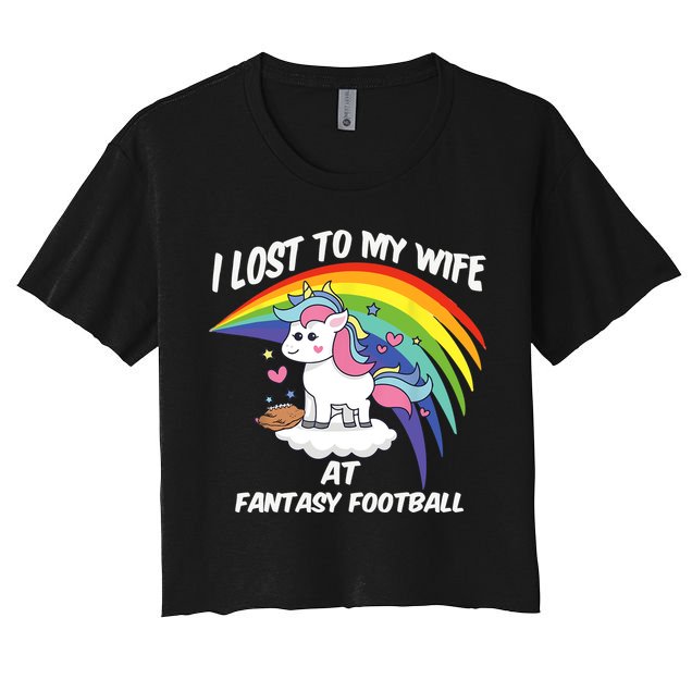 I Lost to My Wife at Fantasy Football Crop Top