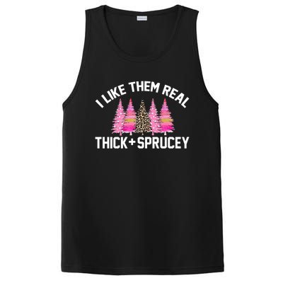 I Like Them Real Thick Sprucey Christmas Tree Great Gift PosiCharge Competitor Tank