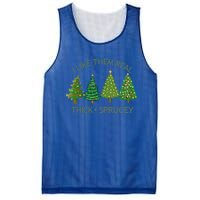 I Like Them Real Thick And Sprucey Christmas Tree Great Gift Mesh Reversible Basketball Jersey Tank