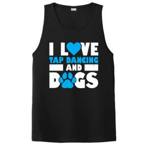 I Love Tap Dancing And Dogs Tap Dance Cool Gift PosiCharge Competitor Tank