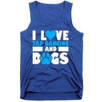 I Love Tap Dancing And Dogs Tap Dance Cool Gift Tank Top