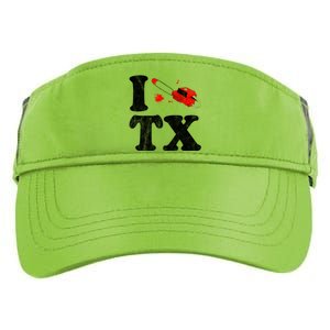 I Love Texas Chainsaw Adult Drive Performance Visor