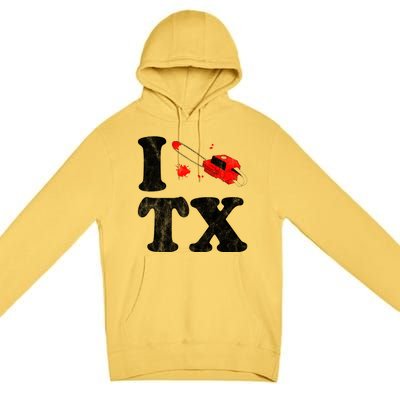 I Love Texas Chainsaw Premium Pullover Hoodie