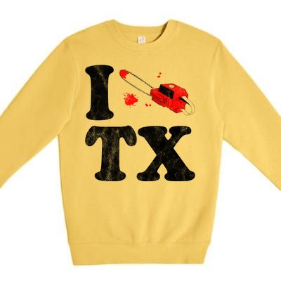 I Love Texas Chainsaw Premium Crewneck Sweatshirt