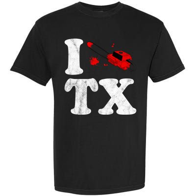 I Love Texas Chainsaw Garment-Dyed Heavyweight T-Shirt