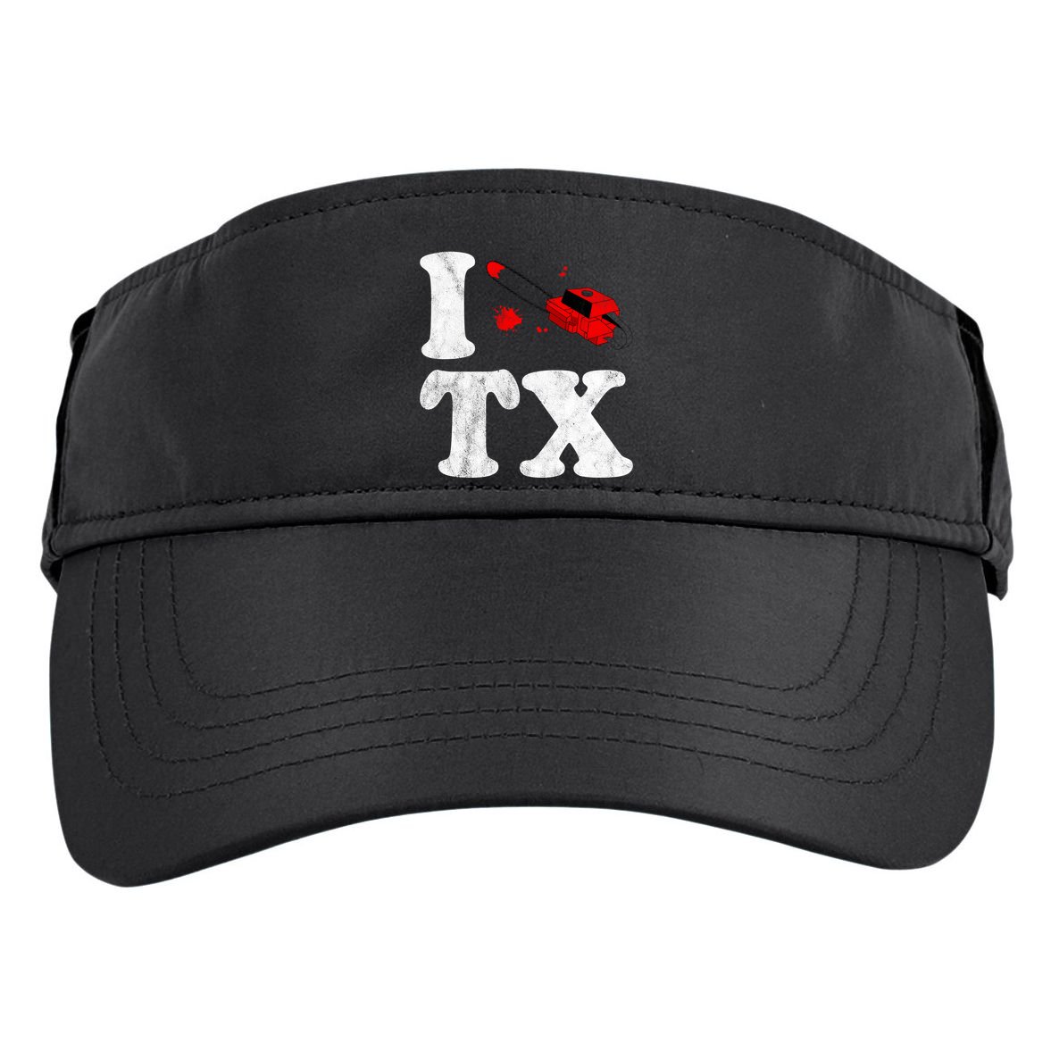 I Love Texas Chainsaw Adult Drive Performance Visor