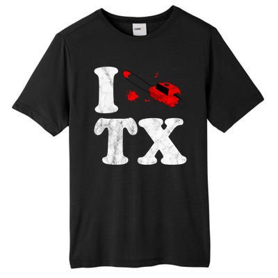 I Love Texas Chainsaw Tall Fusion ChromaSoft Performance T-Shirt