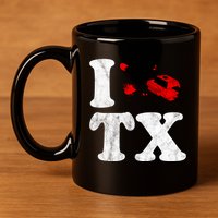 I Love Texas Chainsaw 11oz C Handle Ceramic Mug