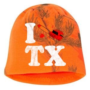 I Love Texas Chainsaw Kati - Camo Knit Beanie