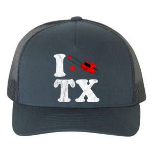 I Love Texas Chainsaw Yupoong Adult 5-Panel Trucker Hat