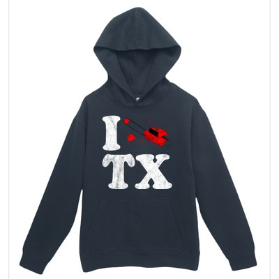 I Love Texas Chainsaw Urban Pullover Hoodie