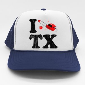 I Love Texas Chainsaw Trucker Hat