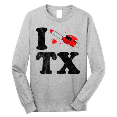 I Love Texas Chainsaw Long Sleeve Shirt