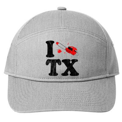 I Love Texas Chainsaw 7-Panel Snapback Hat