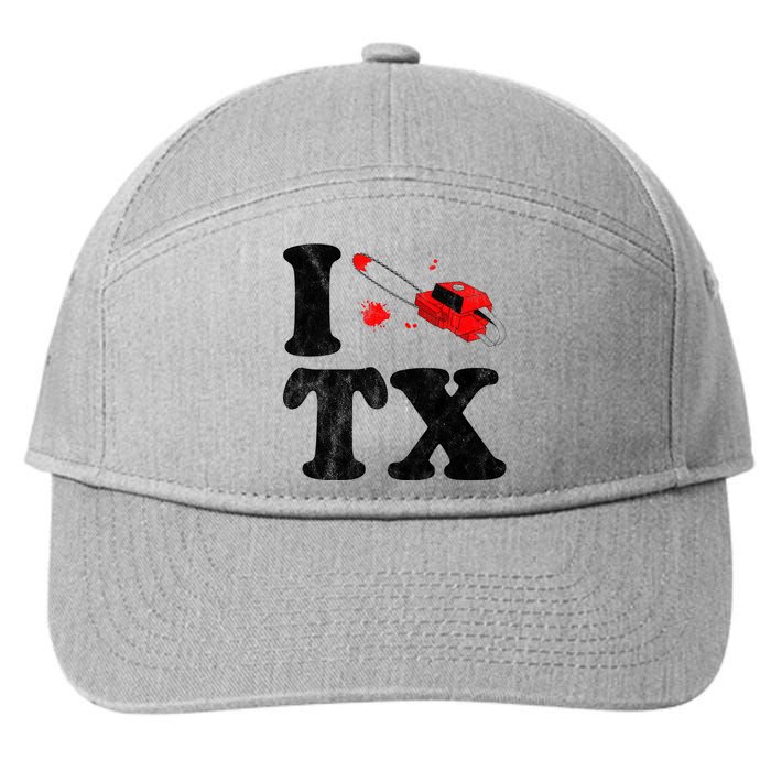 I Love Texas Chainsaw 7-Panel Snapback Hat