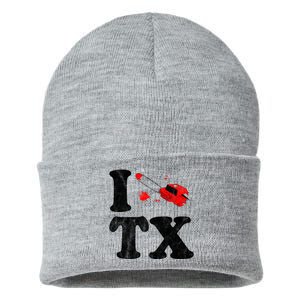 I Love Texas Chainsaw Sustainable Knit Beanie