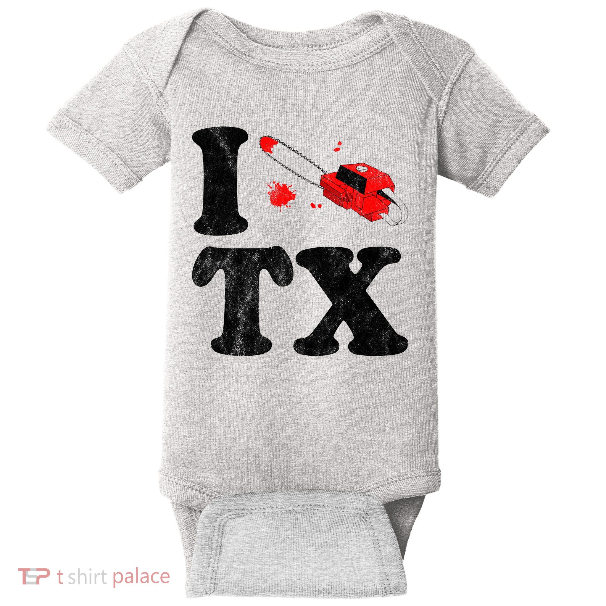 I Love Texas Chainsaw Baby Bodysuit