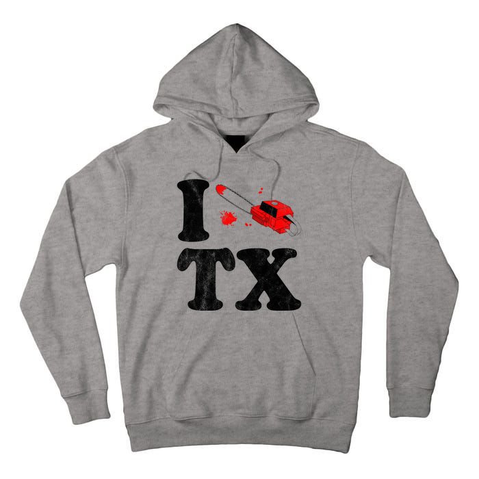 I Love Texas Chainsaw Tall Hoodie