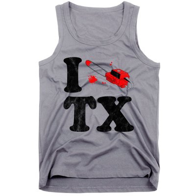 I Love Texas Chainsaw Tank Top