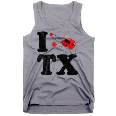 I Love Texas Chainsaw Tank Top