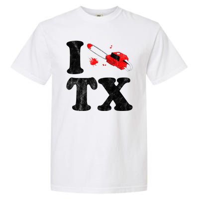 I Love Texas Chainsaw Garment-Dyed Heavyweight T-Shirt