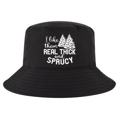 I Like Them Thick And Sprucey Christmas Trees Family Xmas Great Gift Cool Comfort Performance Bucket Hat