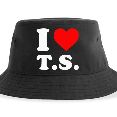 I Love T.S I Heart T.S Sustainable Bucket Hat