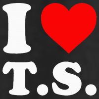 I Love T.S I Heart T.S Adult Drive Performance Visor