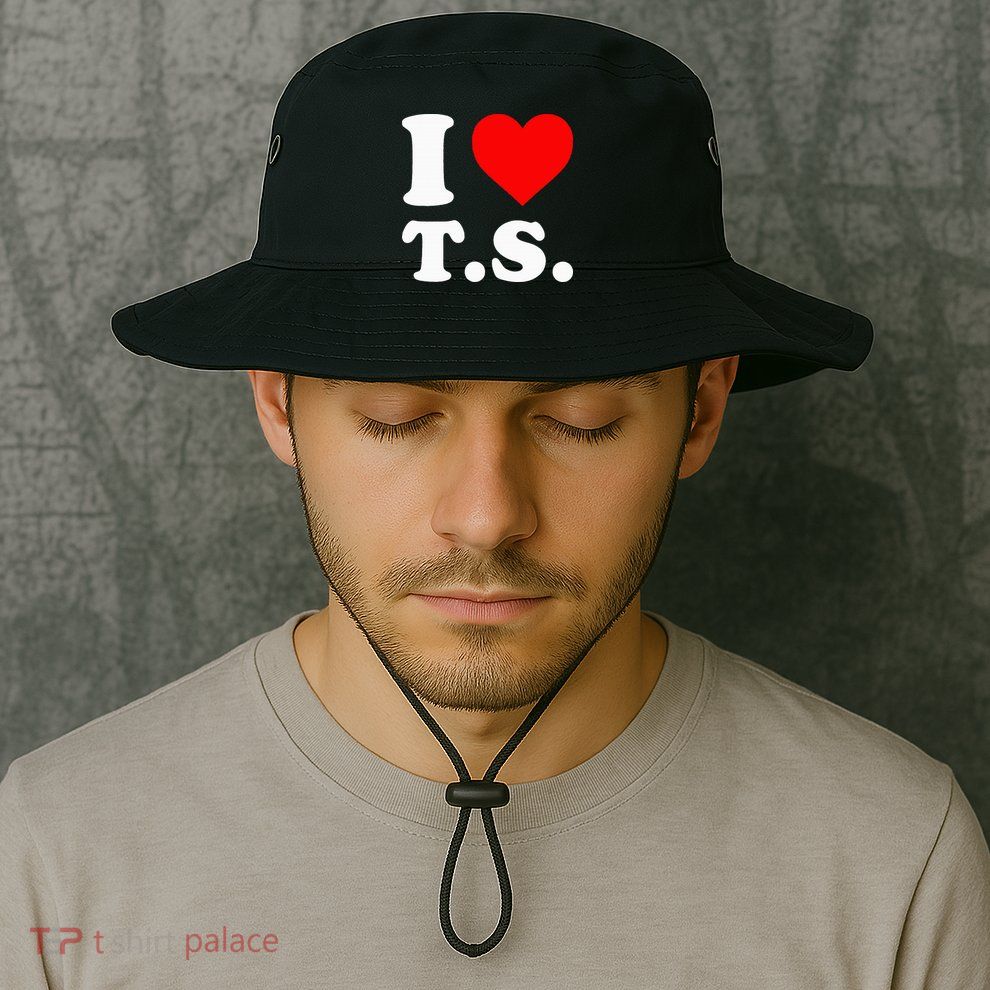 I Love T.S I Heart T.S Bucket Hat