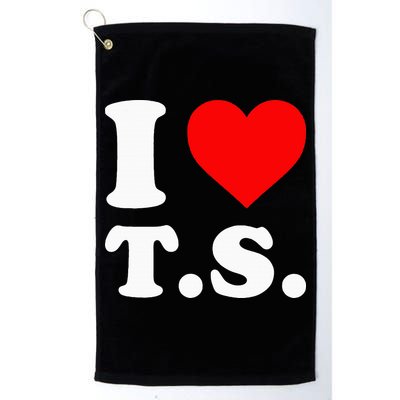 I Love T.S I Heart T.S Golf Towel